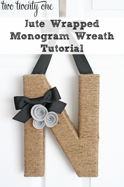 monogram wreath