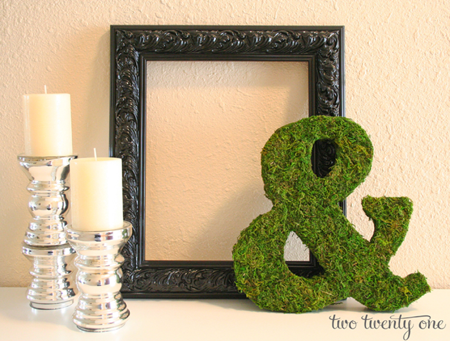 moss covered ampersand