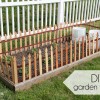 DIY garden fence