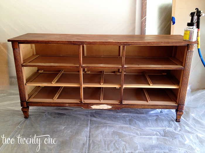 How to Turn a Dresser Into a TV Stand {DIY} - Two Twenty One