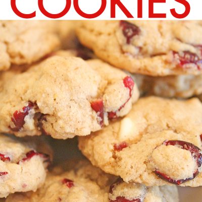 WCCCO Cookies {White Chocolate Chip Cranberry Oatmeal Cookies}