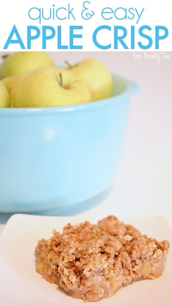 The BEST apple crisp recipe!