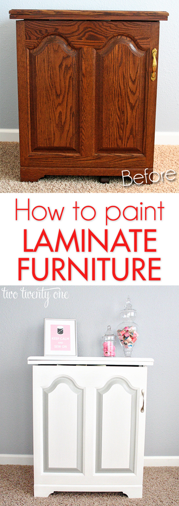 How to paint laminate furniture