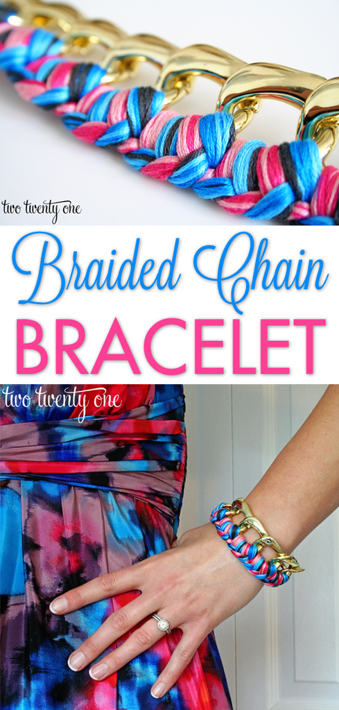 EASY braided chain bracelet tutorial!