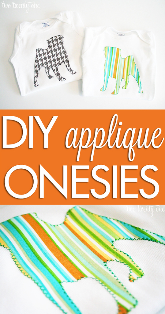 DIY applique onesies! Perfect handmade baby gift!