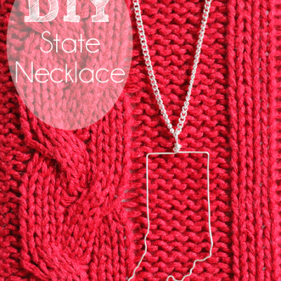 How to Make a State Necklace {DIY}
