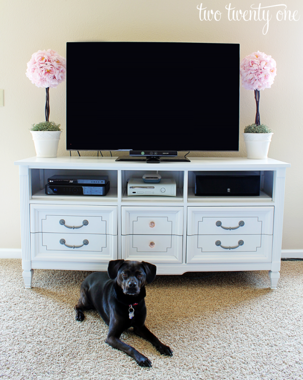 Dresser Turned TV Stand - Two Twenty One