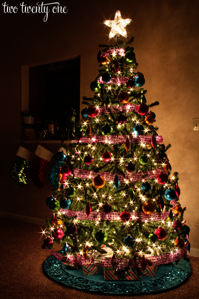 jewel tone christmas tree