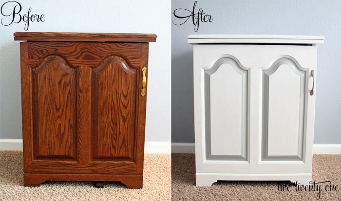 sewing cabinet before and after