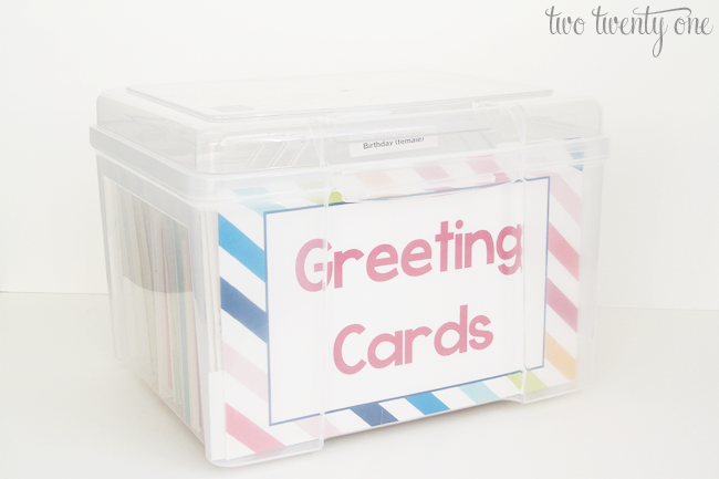 Greeting Card Organizer