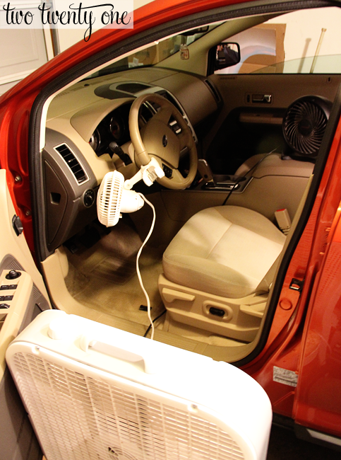 how to dry a rained in car