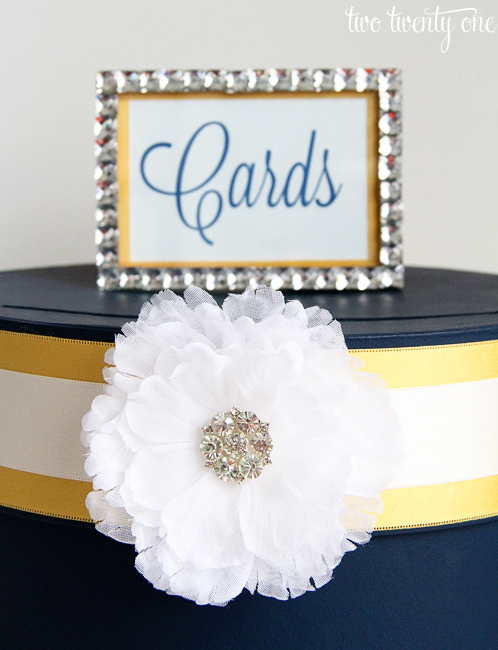 DIY wedding card box