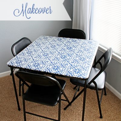 Card Table Makeover