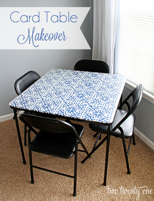 Card Table Makeover