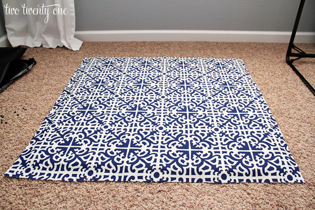 fabric covered card table