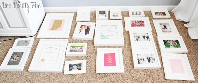 how to arrange a gallery wall