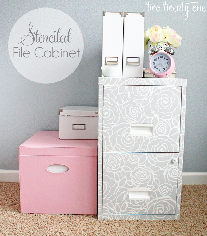 how to stencil furniture