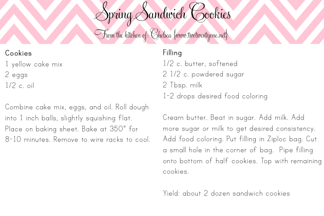 4x6 spring sandwich cookies