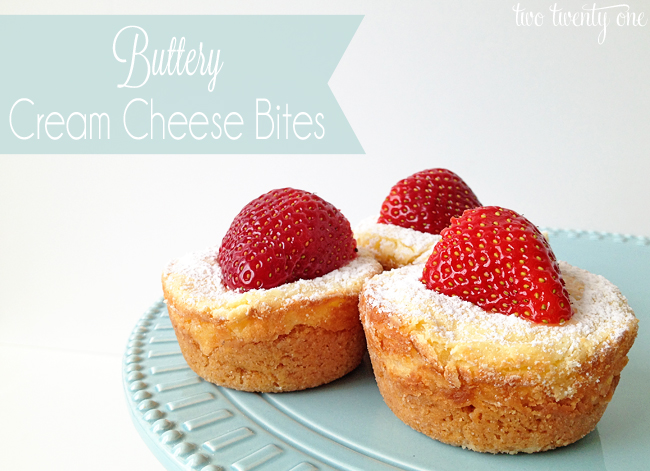 buttery cream cheese bites