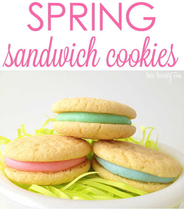 DELICIOUS and easy-to-make spring sandwich cookies!