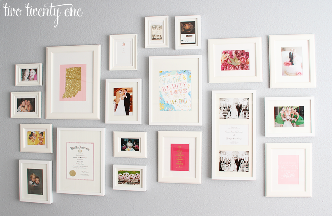 home office gallery wall