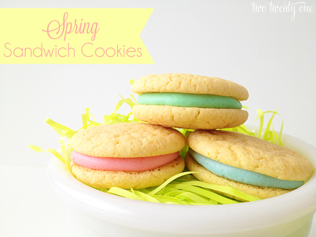 spring sandwich cookies