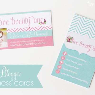 Blogger Business Cards