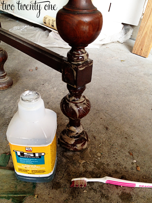 cleaning furniture with TSP