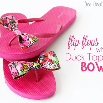 Flip Flops with Duck Tape® Bows