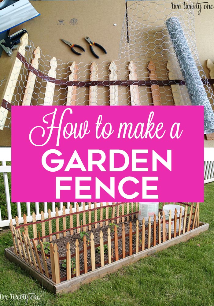 How to make a garden fence