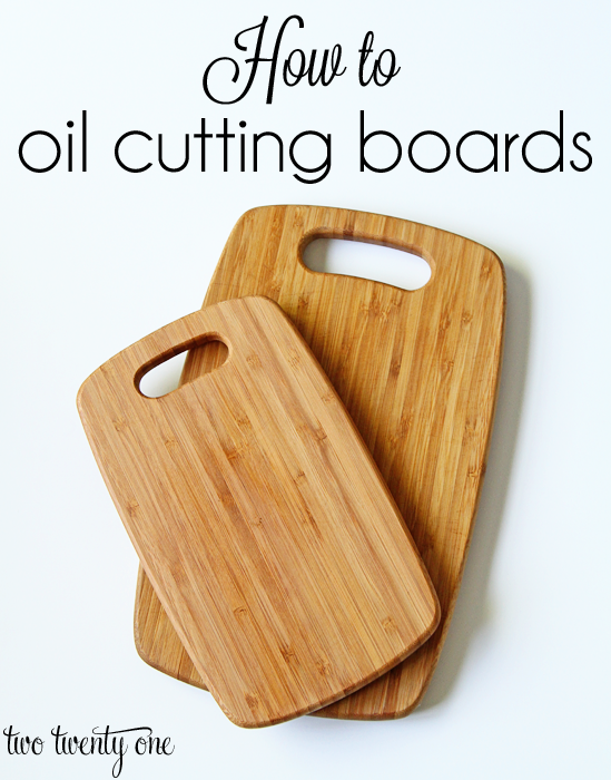how to oil a cutting board