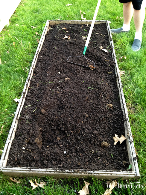 prepping a vegetable garden