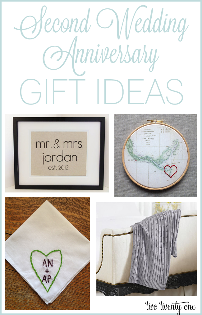  Second  Anniversary  Gift Ideas 