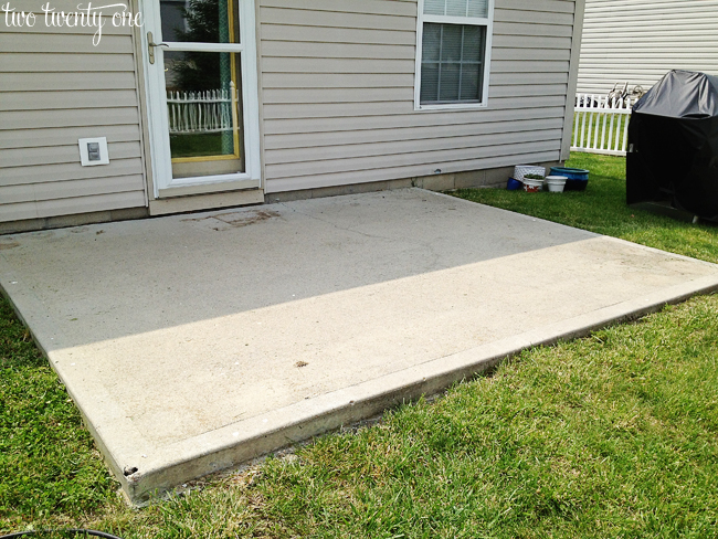 power washing back patio