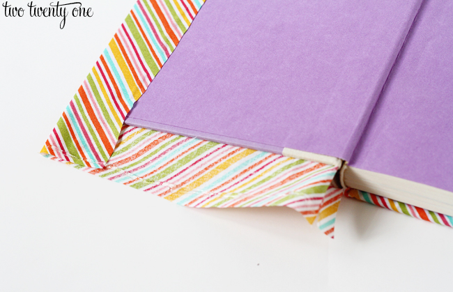 DIY fabric covered book
