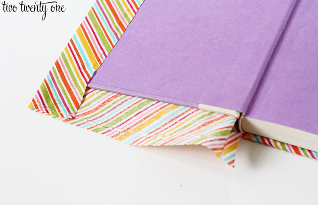 DIY fabric covered book