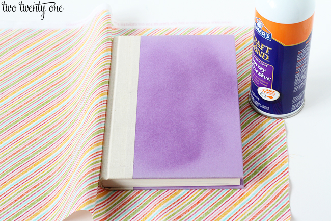 fabric covered book tutorial