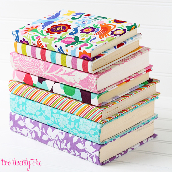 How to make fabric covered books!