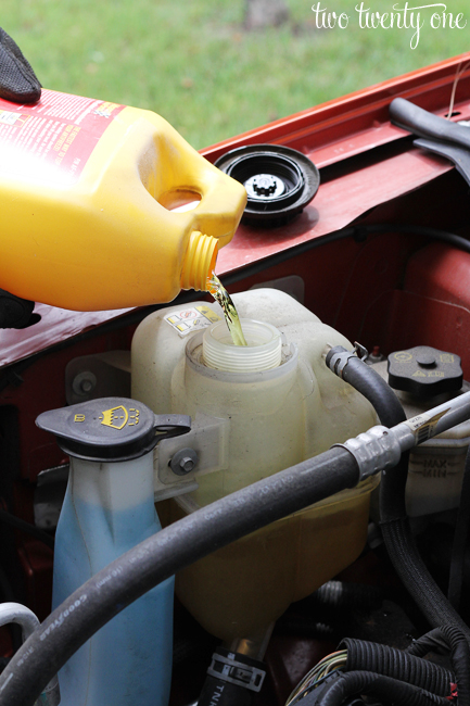 how to add coolant to car