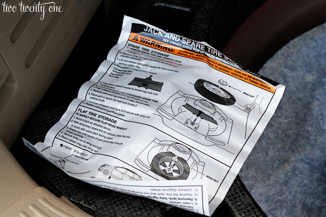 how to change a spare tire instructions