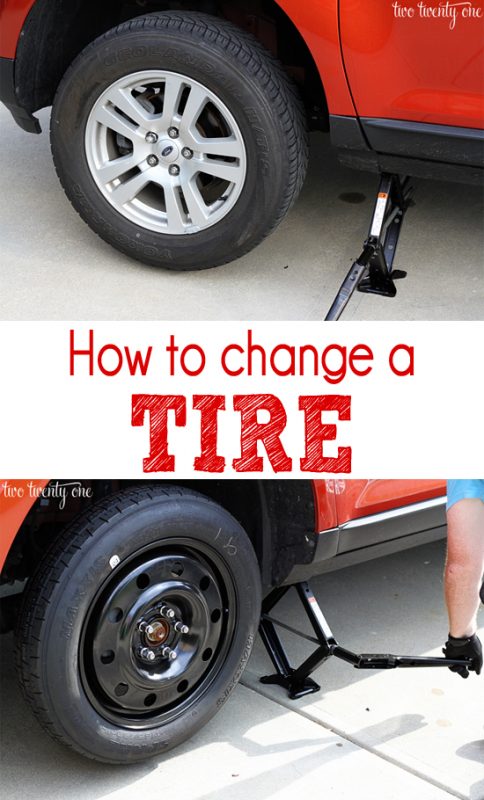 Car Series: Spare Tire {How to Change the Tire}