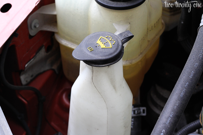 how to check washer fluid