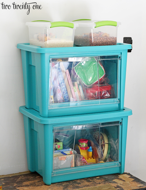 Organizing with Rubbermaid All Access Organizers