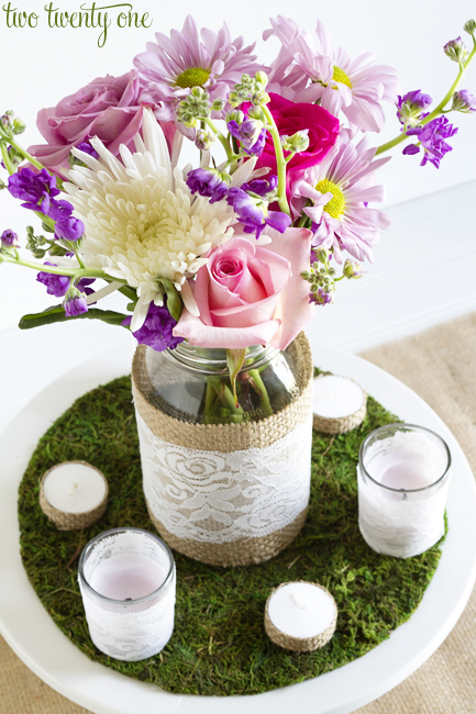 rustic centerpiece