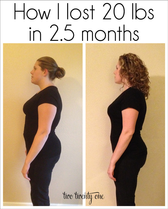 How I Lost 20 Pounds in 2.5 Months