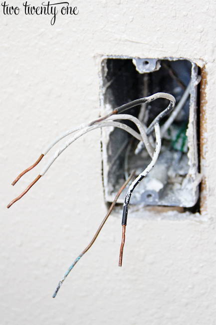 straightened electrical outlet wires