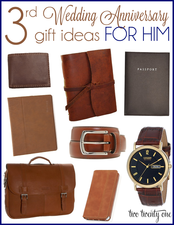 third wedding anniversary gift ideas for him