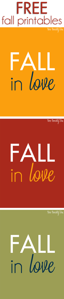 FREE fall printables