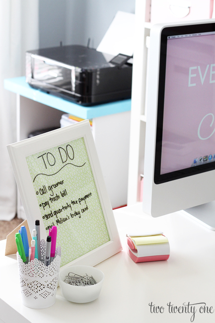 desktop dry erase board