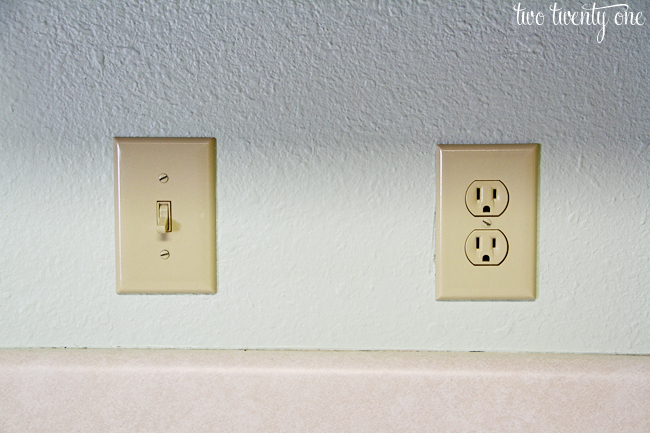 electric outlet and switch